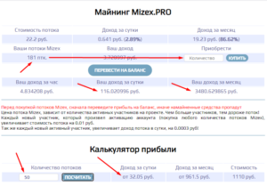 Mizex.pro - Маркетинг проекта