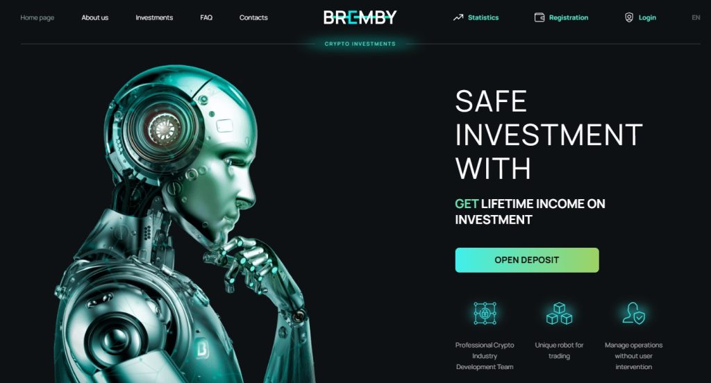 Bremby.biz - Среднедоходный хайп проект с пожизненными планами