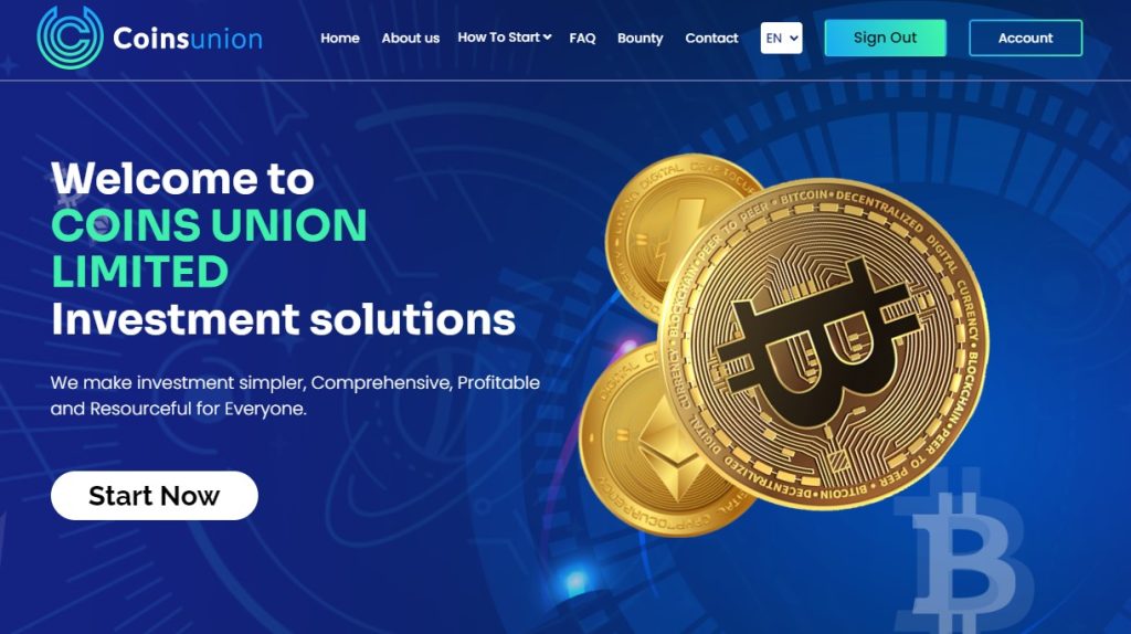 Coinsunion - Высокодоходный инвестиционный проект