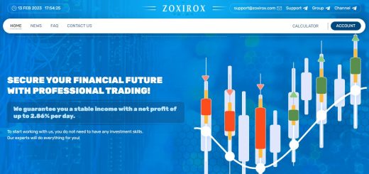 Zoxirox - Среднедоходный хайп проект
