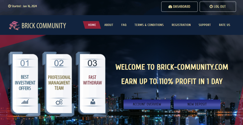 Brick-community высокодоходный инвестиционный проект